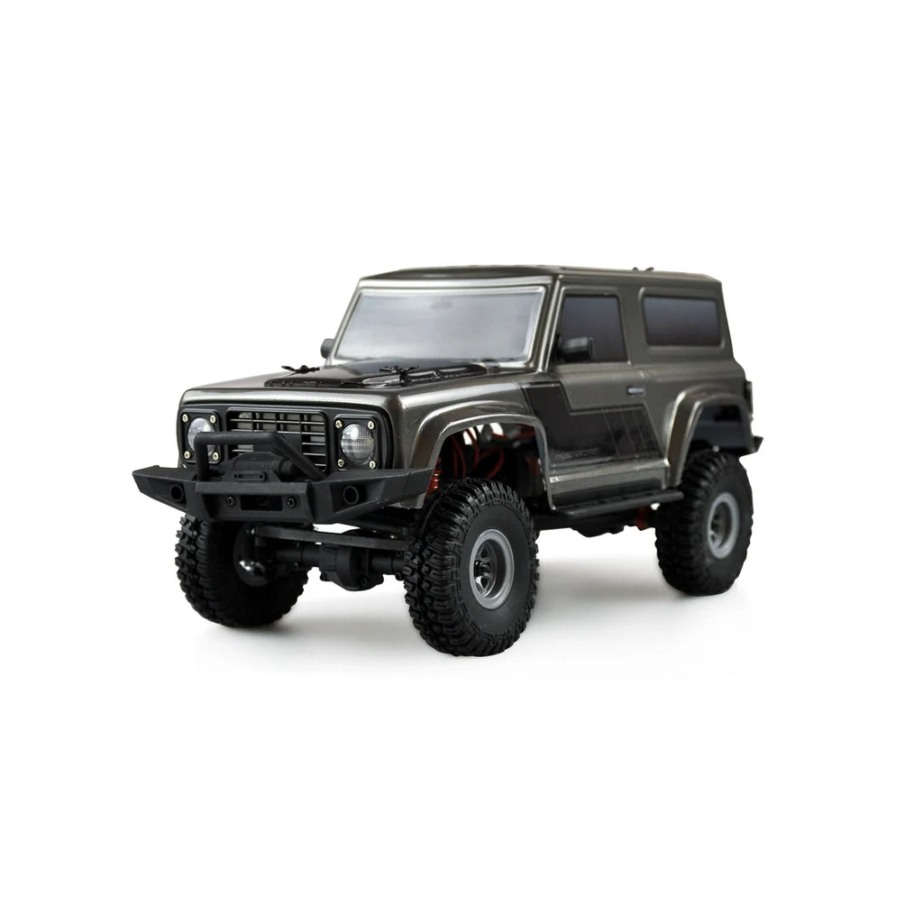 Amewi AMXRock AM18 Scale Crawler Geländewagen grau 22421 im Maßstab 1:18 Crawler RTR – Seitenansicht