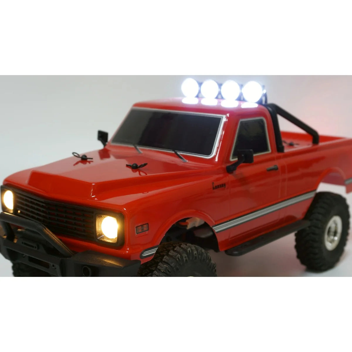 Amewi AMXRock AM18 Scale Crawler Pick-up rot 22424 im Maßstab 1:18 Crawler RTR – Seitenansicht