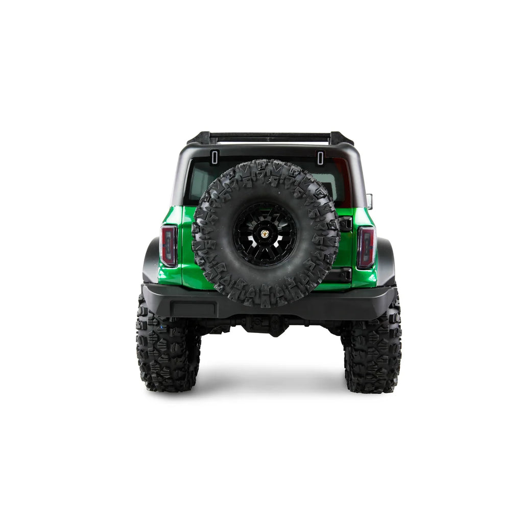Amewi AMXRock Caballo Crawler 4WD Grün-metallic 22667 im Maßstab 1:10 Crawler ARTR – Rückansicht
