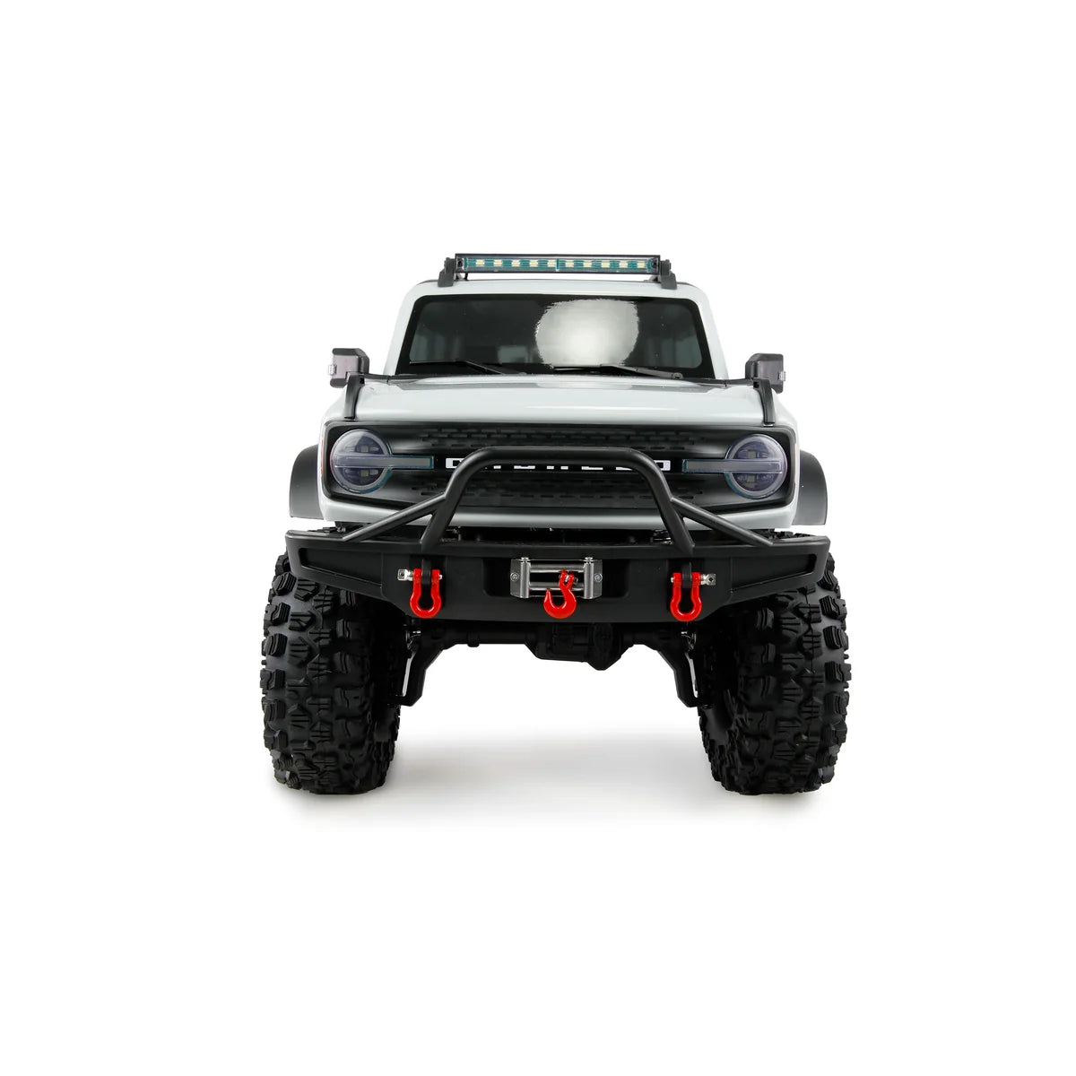 Amewi AMXRock Caballo Crawler 4WD Hellgrau 22668 im Maßstab 1:10 Crawler ARTR – Frontansicht