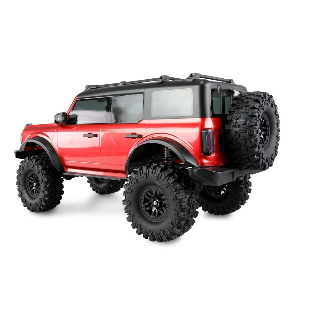 Amewi AMXRock Caballo Crawler 4WD Rot-metallic 22669 im Maßstab 1:10 Crawler ARTR – Seitenansicht
