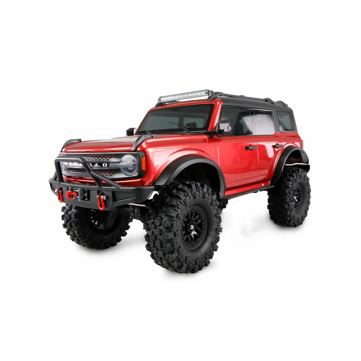 Amewi AMXRock Caballo Crawler 4WD Rot-metallic 22669 im Maßstab 1:10 Crawler ARTR – Seitenansicht
