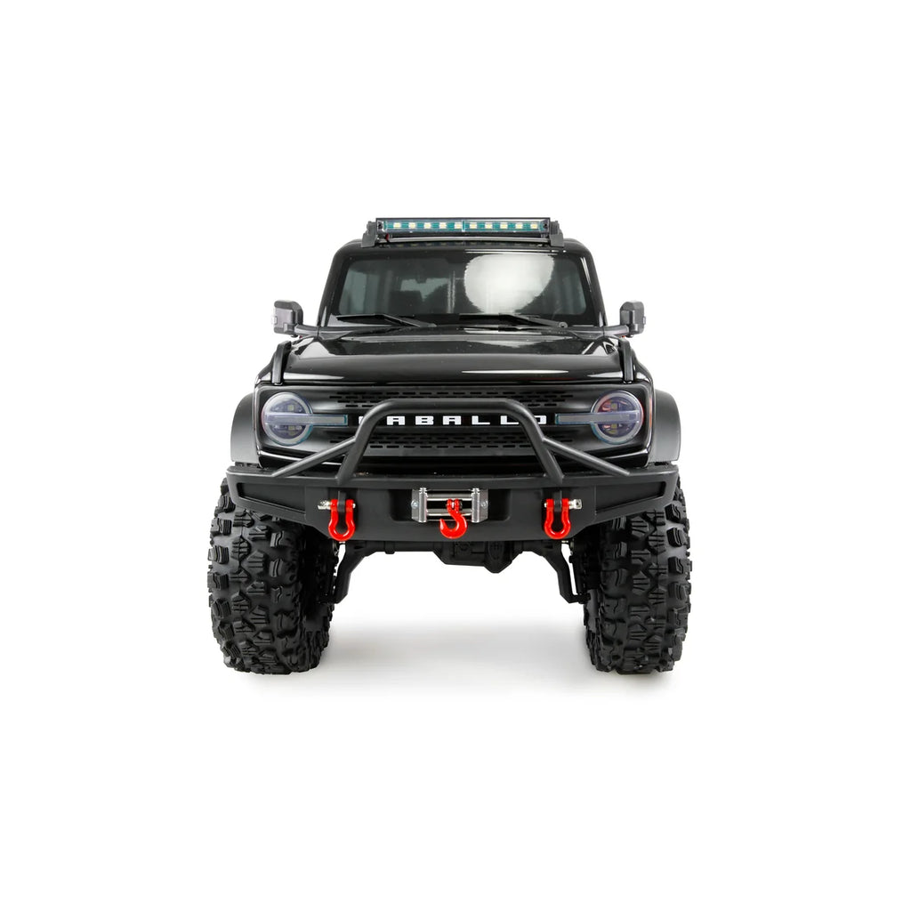 Amewi AMXRock Caballo Crawler 4WD Schwarz-metallic 22670 im Maßstab 1:10 Crawler ARTR – Frontansicht
