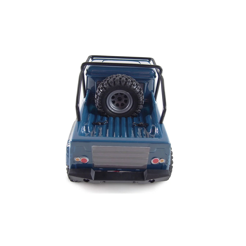 Amewi AMXRock Crawler AM24 4WD blau 22372 im Maßstab 1:24 Crawler RTR – Rückansicht