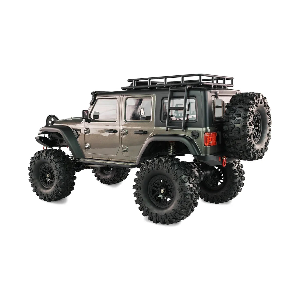 Amewi AMXRock Crosstrail Crawler 4WD Anthrazit-metallic 22657 im Maßstab 1:10 Crawler ARTR – Seitenansicht