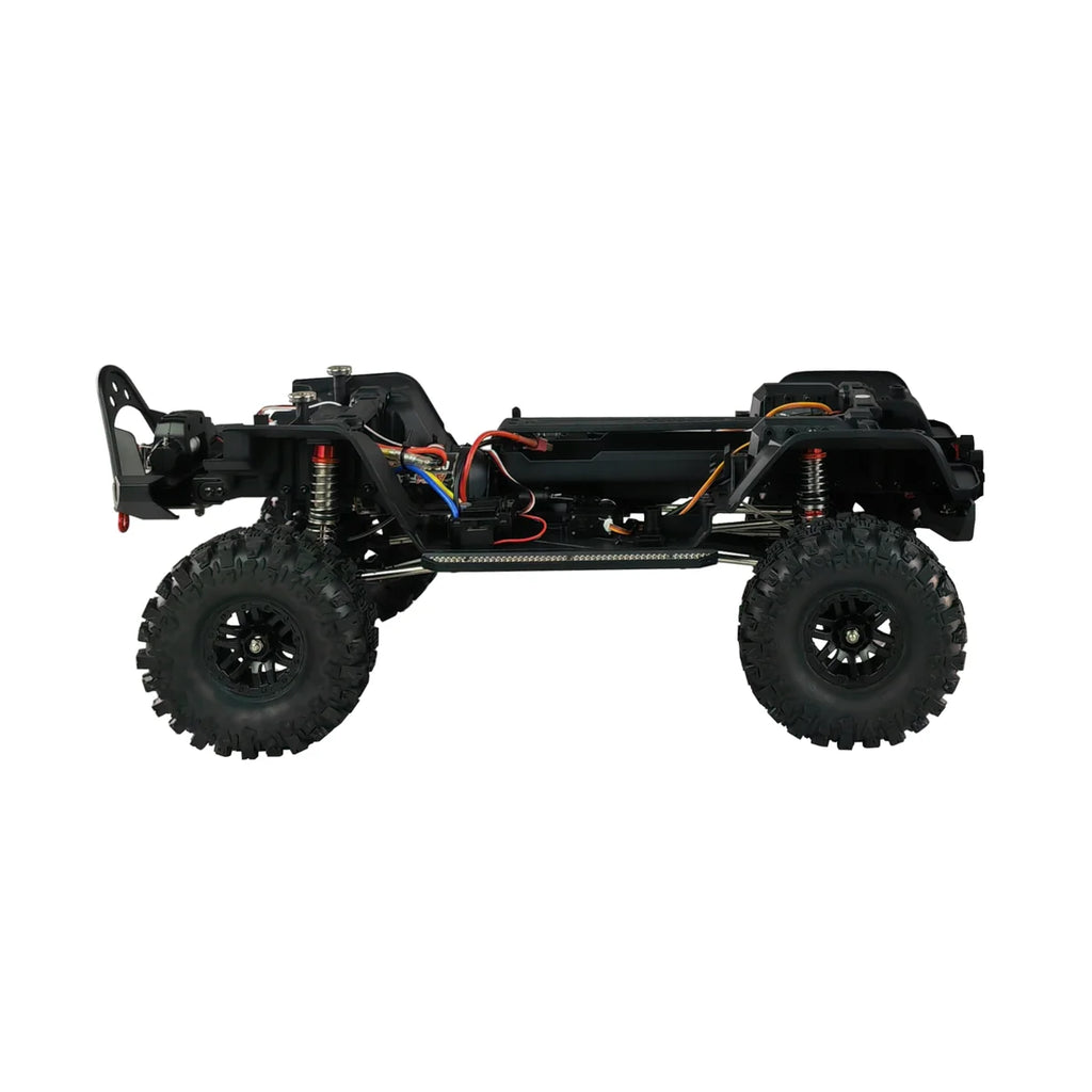 Amewi AMXRock Crosstrail Crawler 4WD Anthrazit-metallic 22657 im Maßstab 1:10 Crawler ARTR – Seitenansicht