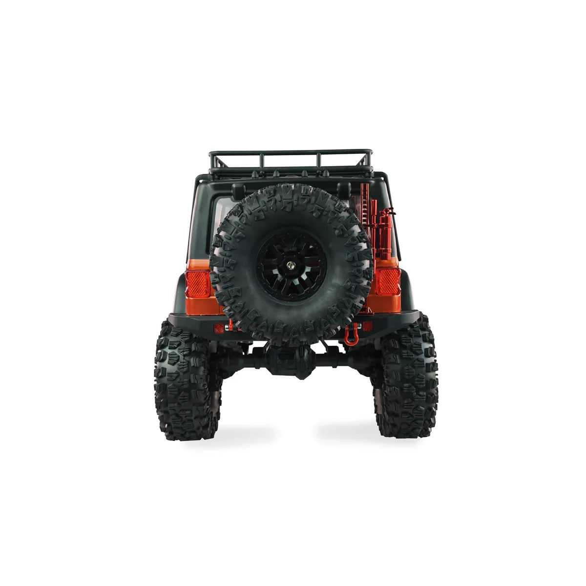 Amewi AMXRock Crosstrail Crawler 4WD Orange-metallic 22656 im Maßstab 1:10 Crawler ARTR – Rückansicht