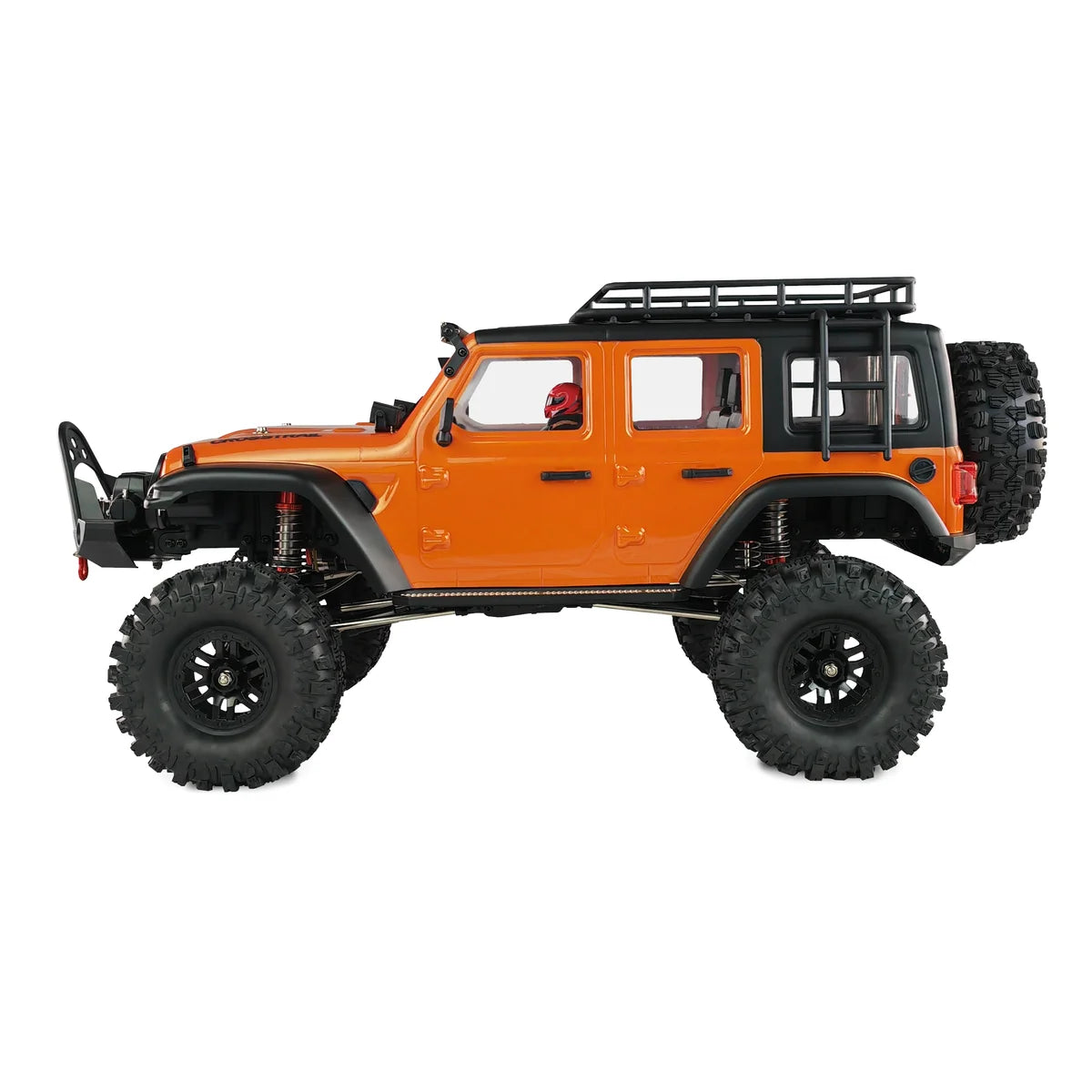 Amewi AMXRock Crosstrail Crawler 4WD Orange-metallic 22656 im Maßstab 1:10 Crawler ARTR – Seitenansicht