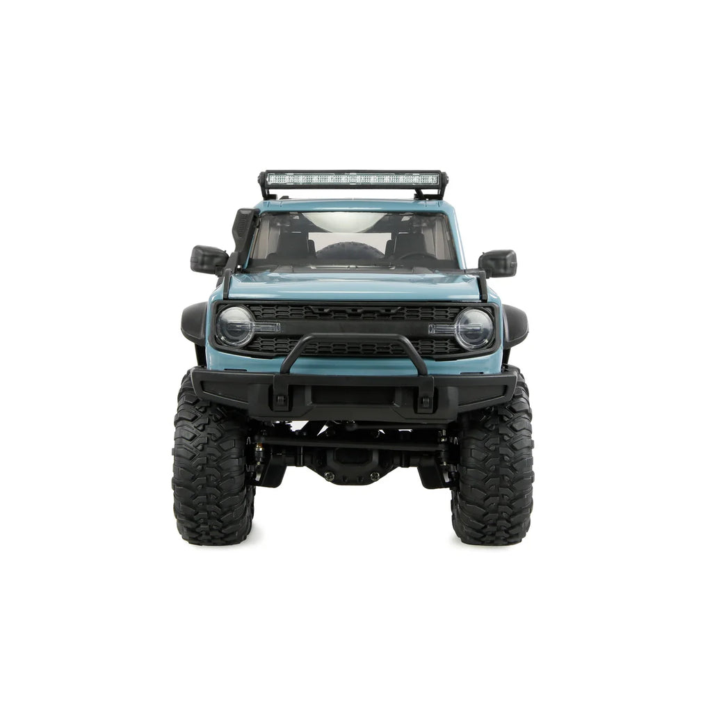 Amewi AMXRock Mini-Caballo Scale Crawler 4WD Blau 22719 im Maßstab 1:16 Crawler RTR – Frontansicht