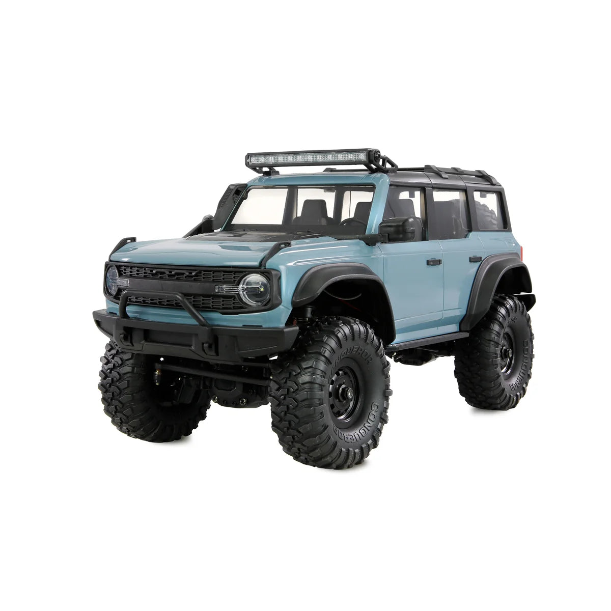 Amewi AMXRock Mini-Caballo Scale Crawler 4WD Blau 22719 im Maßstab 1:16 Crawler RTR – Frontansicht