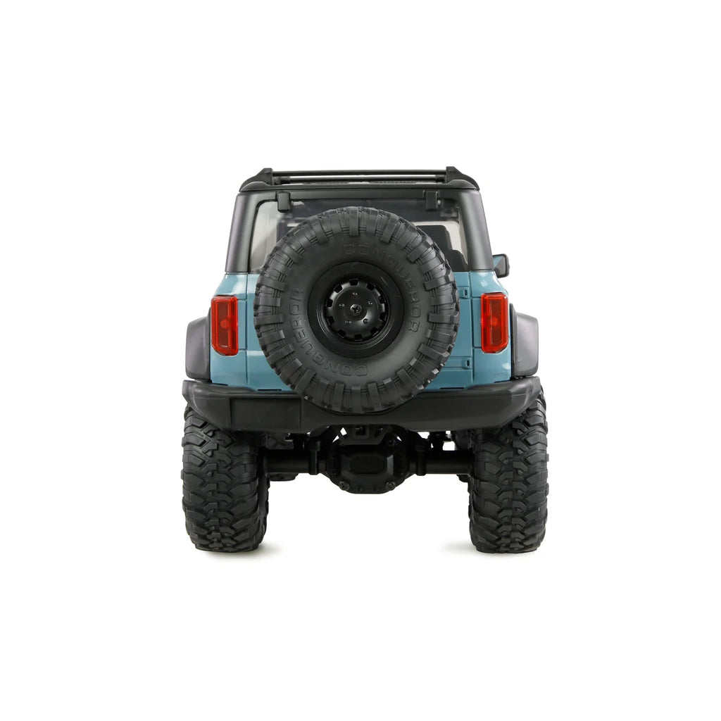Amewi AMXRock Mini-Caballo Scale Crawler 4WD Blau 22719 im Maßstab 1:16 Crawler RTR – Rückansicht