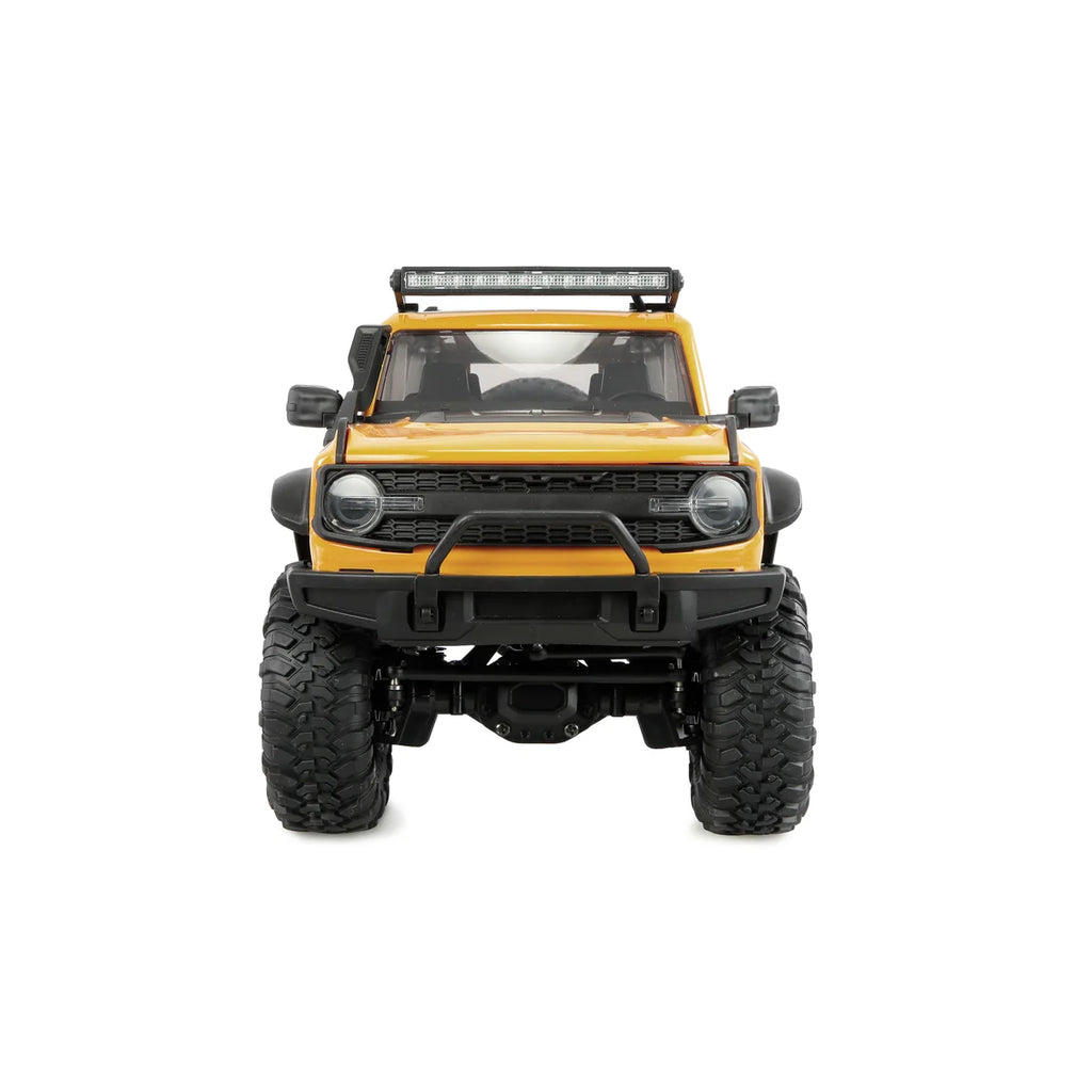 Amewi AMXRock Mini-Caballo Scale Crawler 4WD Gelb 22718 im Maßstab 1:16 Crawler RTR – Frontansicht