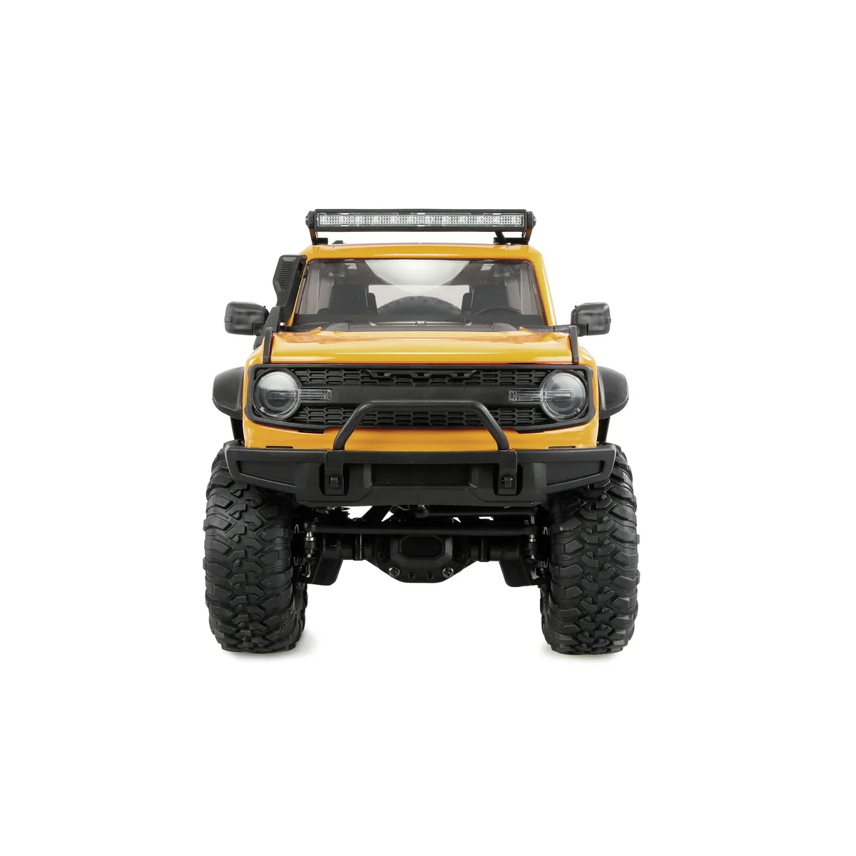 Amewi AMXRock Mini-Caballo Scale Crawler 4WD Gelb 22718 im Maßstab 1:16 Crawler RTR – Frontansicht