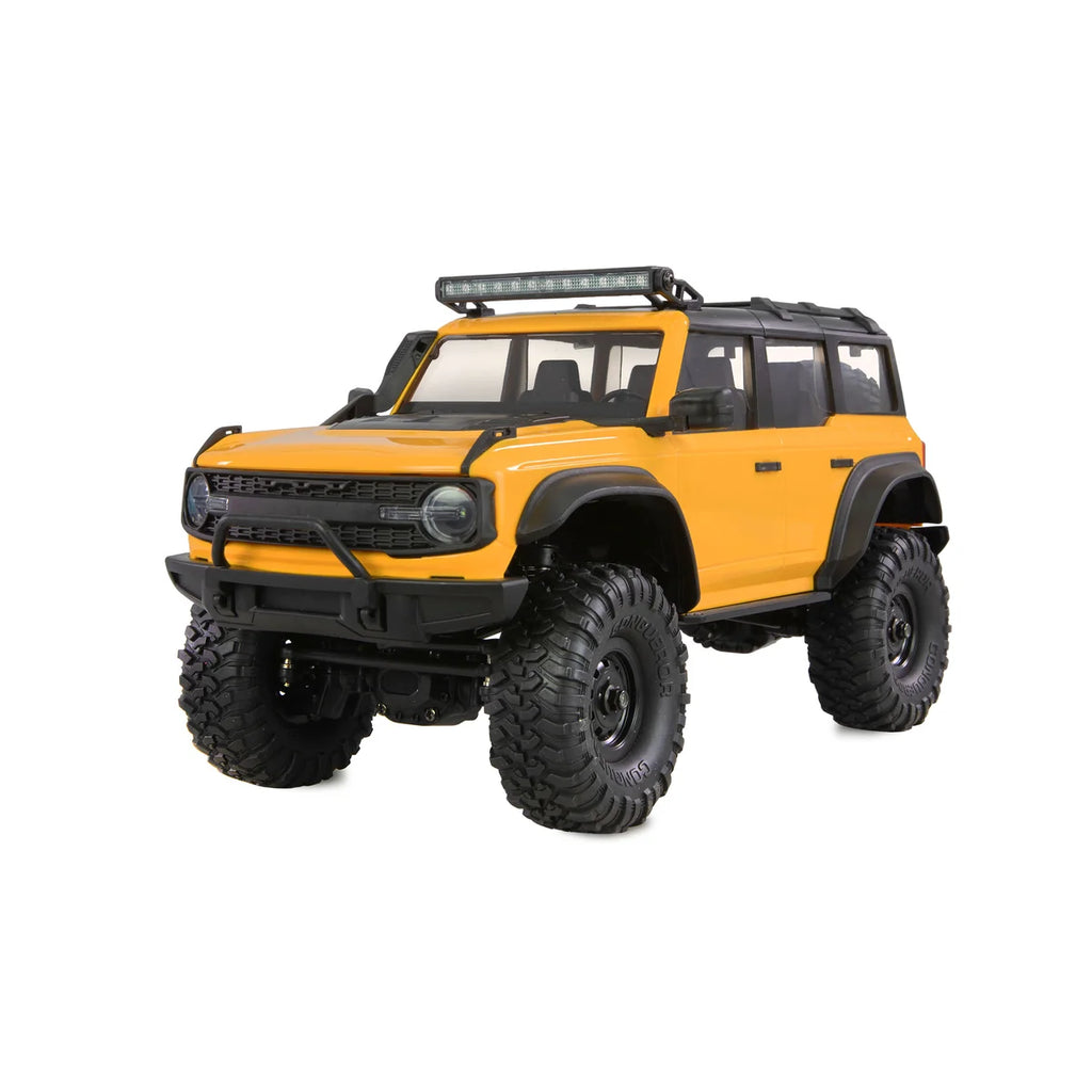 Amewi AMXRock Mini-Caballo Scale Crawler 4WD Gelb 22718 im Maßstab 1:16 Crawler RTR – Frontansicht