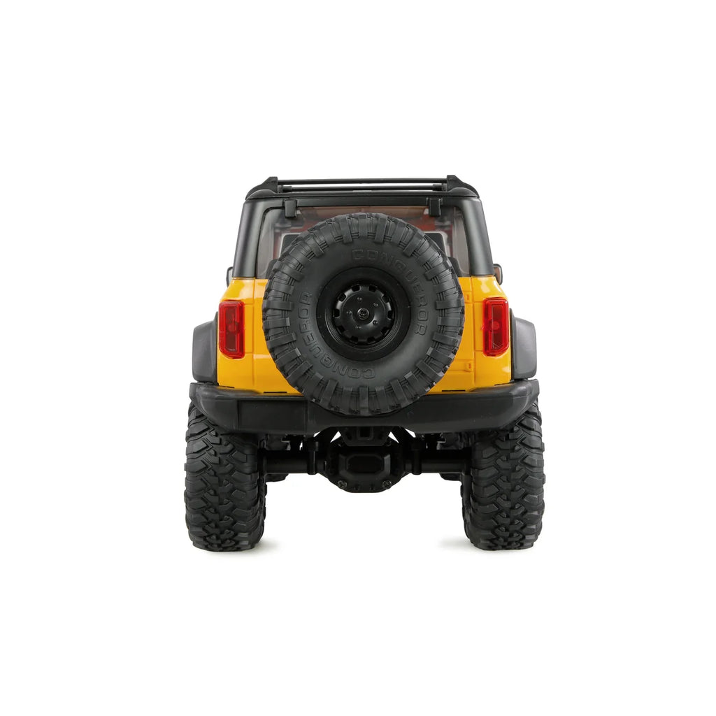 Amewi AMXRock Mini-Caballo Scale Crawler 4WD Gelb 22718 im Maßstab 1:16 Crawler RTR – Rückansicht