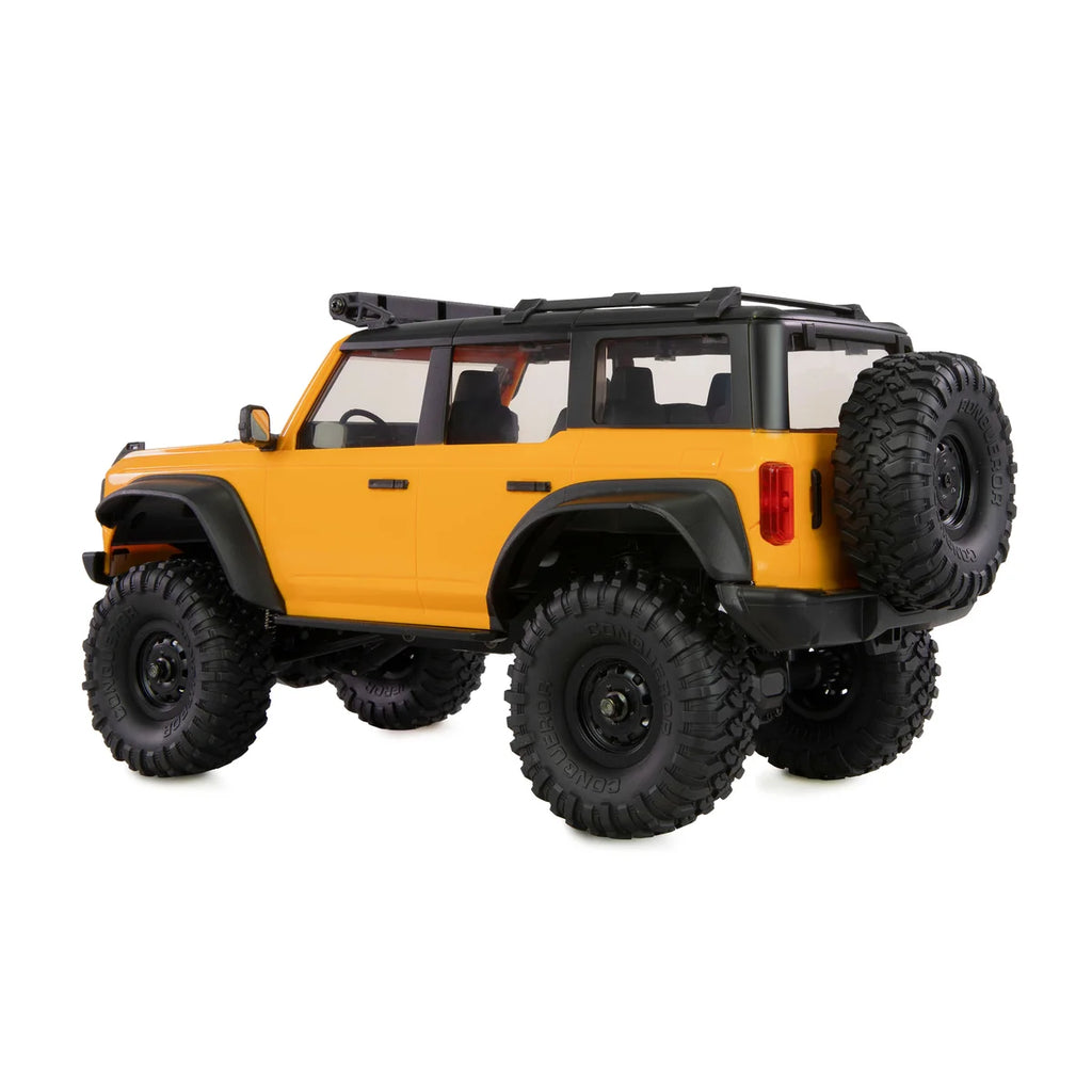 Amewi AMXRock Mini-Caballo Scale Crawler 4WD Gelb 22718 im Maßstab 1:16 Crawler RTR – Seitenansicht