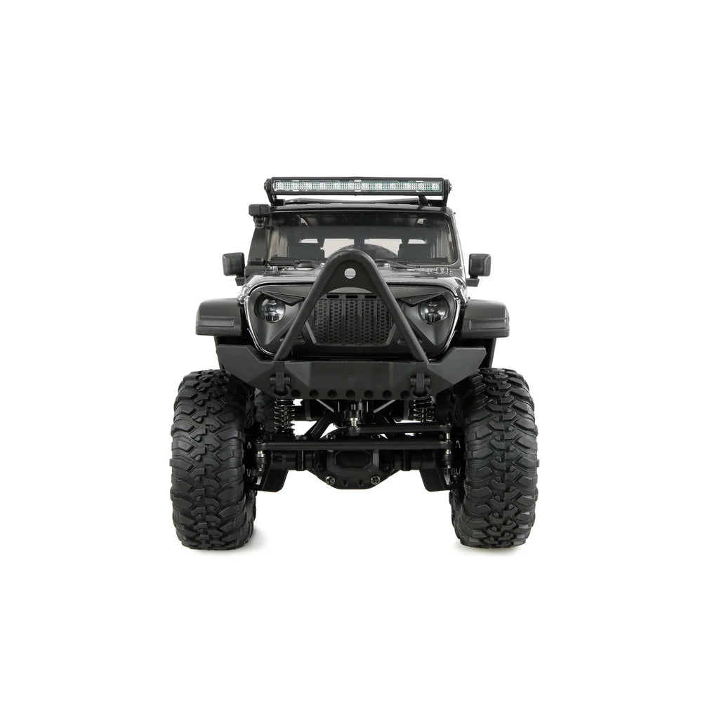 Amewi AMXRock Mini-Crosstrail Scale Crawler 4WD Grau 22723 im Maßstab 1:16 Crawler RTR – Frontansicht