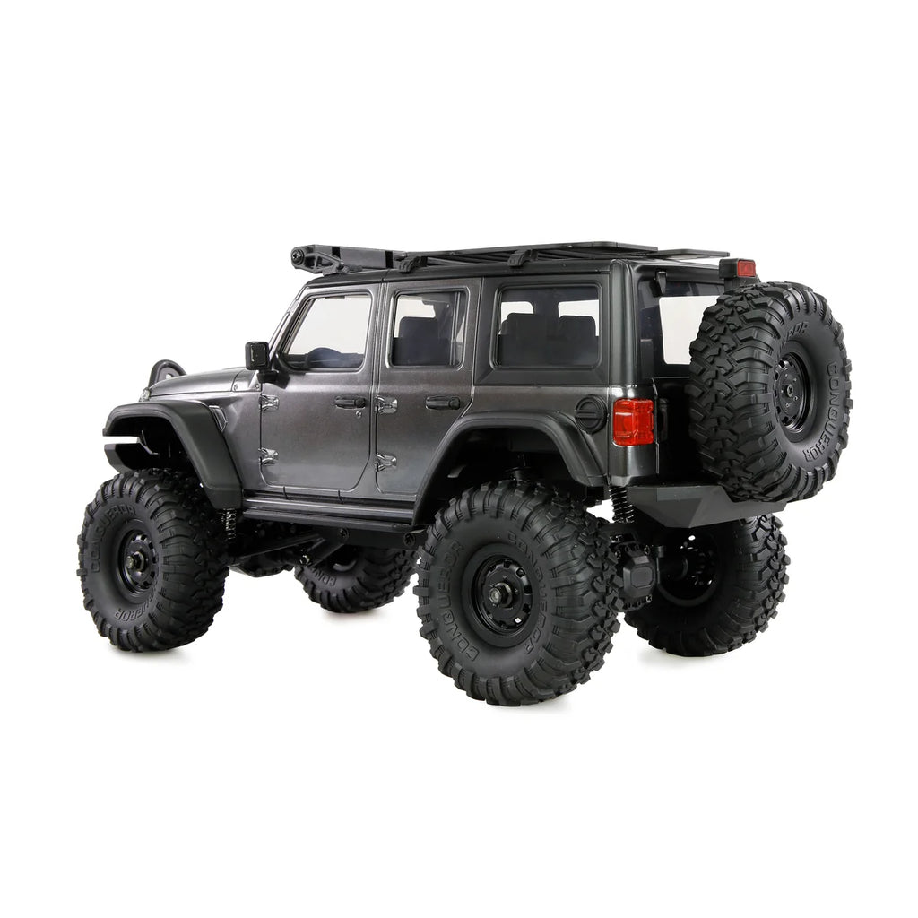 Amewi AMXRock Mini-Crosstrail Scale Crawler 4WD Grau 22723 im Maßstab 1:16 Crawler RTR – Seitenansicht