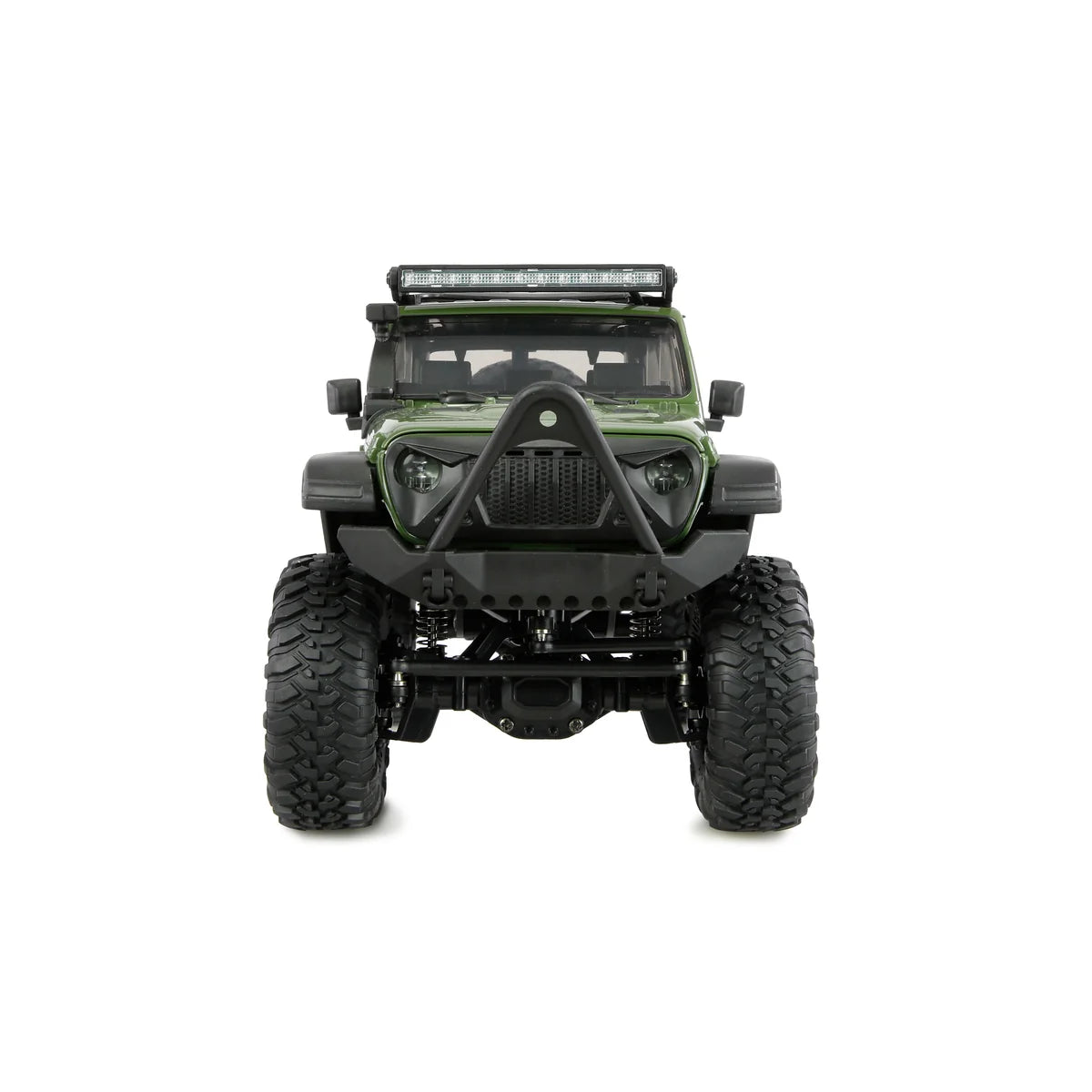 Amewi AMXRock Mini-Crosstrail Scale Crawler 4WD Grün 22722 im Maßstab 1:16 Crawler RTR – Frontansicht