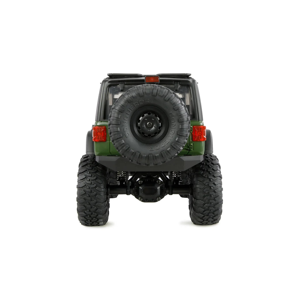 Amewi AMXRock Mini-Crosstrail Scale Crawler 4WD Grün 22722 im Maßstab 1:16 Crawler RTR – Rückansicht
