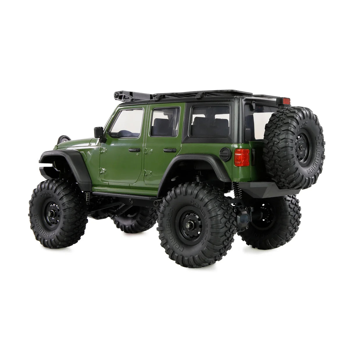 Amewi AMXRock Mini-Crosstrail Scale Crawler 4WD Grün 22722 im Maßstab 1:16 Crawler RTR – Seitenansicht