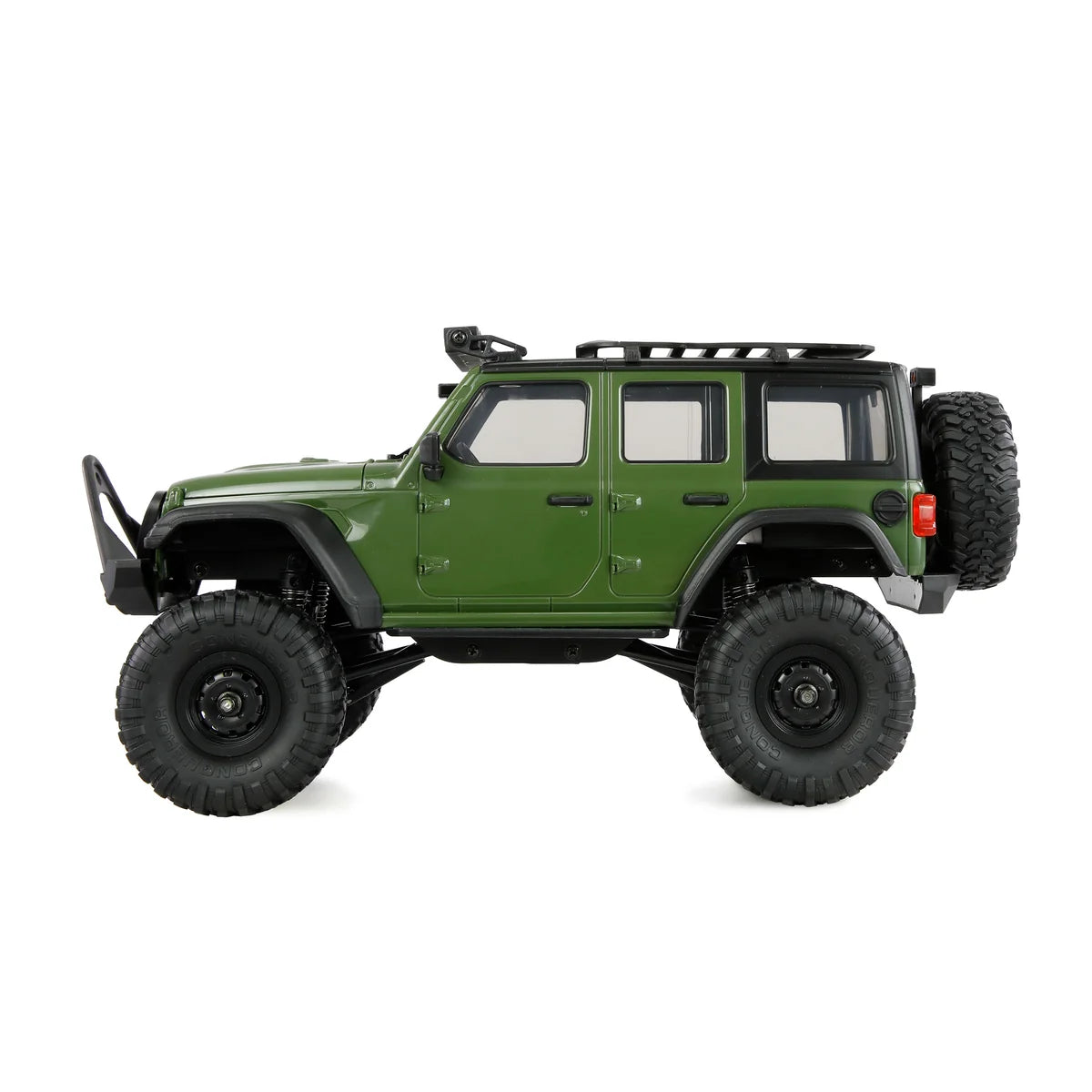 Amewi AMXRock Mini-Crosstrail Scale Crawler 4WD Grün 22722 im Maßstab 1:16 Crawler RTR – Seitenansicht