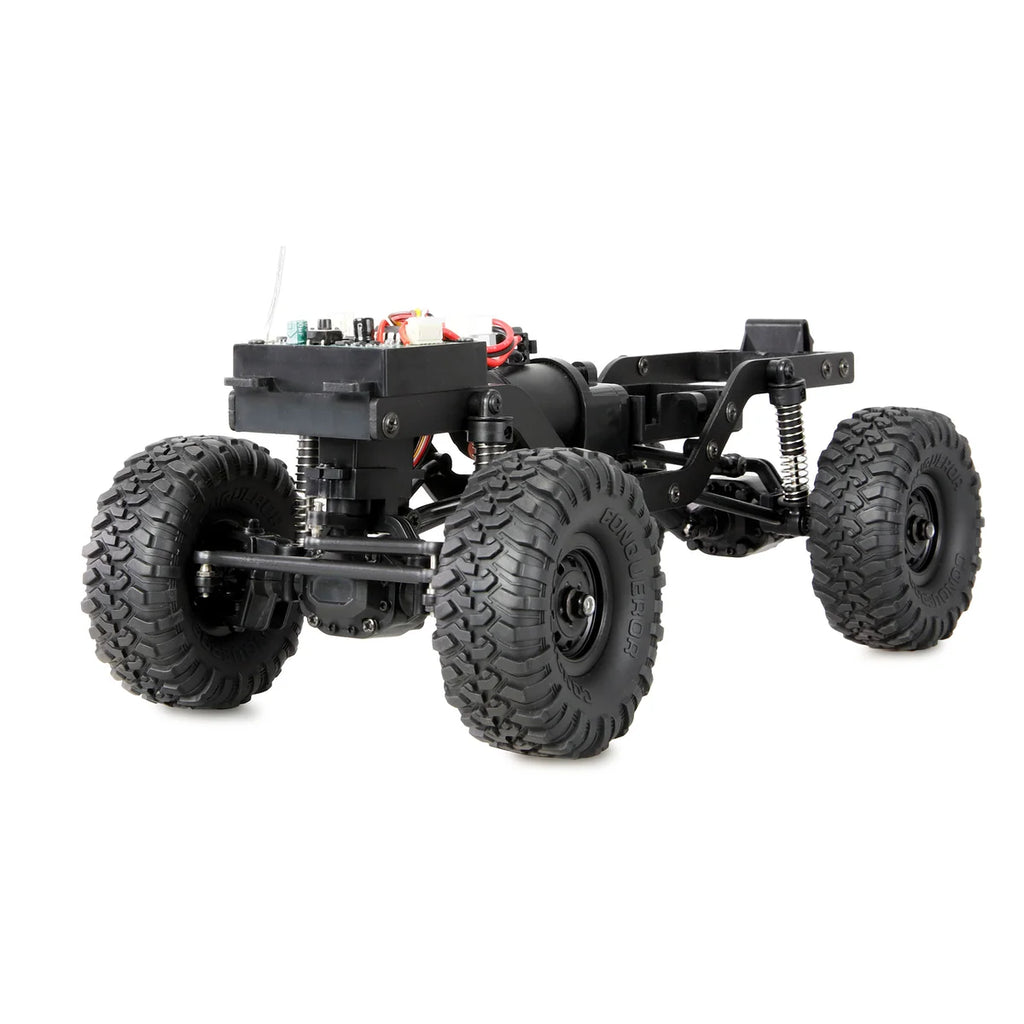 Amewi AMXRock Mini-Crosstrail Scale Crawler 4WD Rot 22721 im Maßstab 1:16 Crawler RTR – Draufsicht
