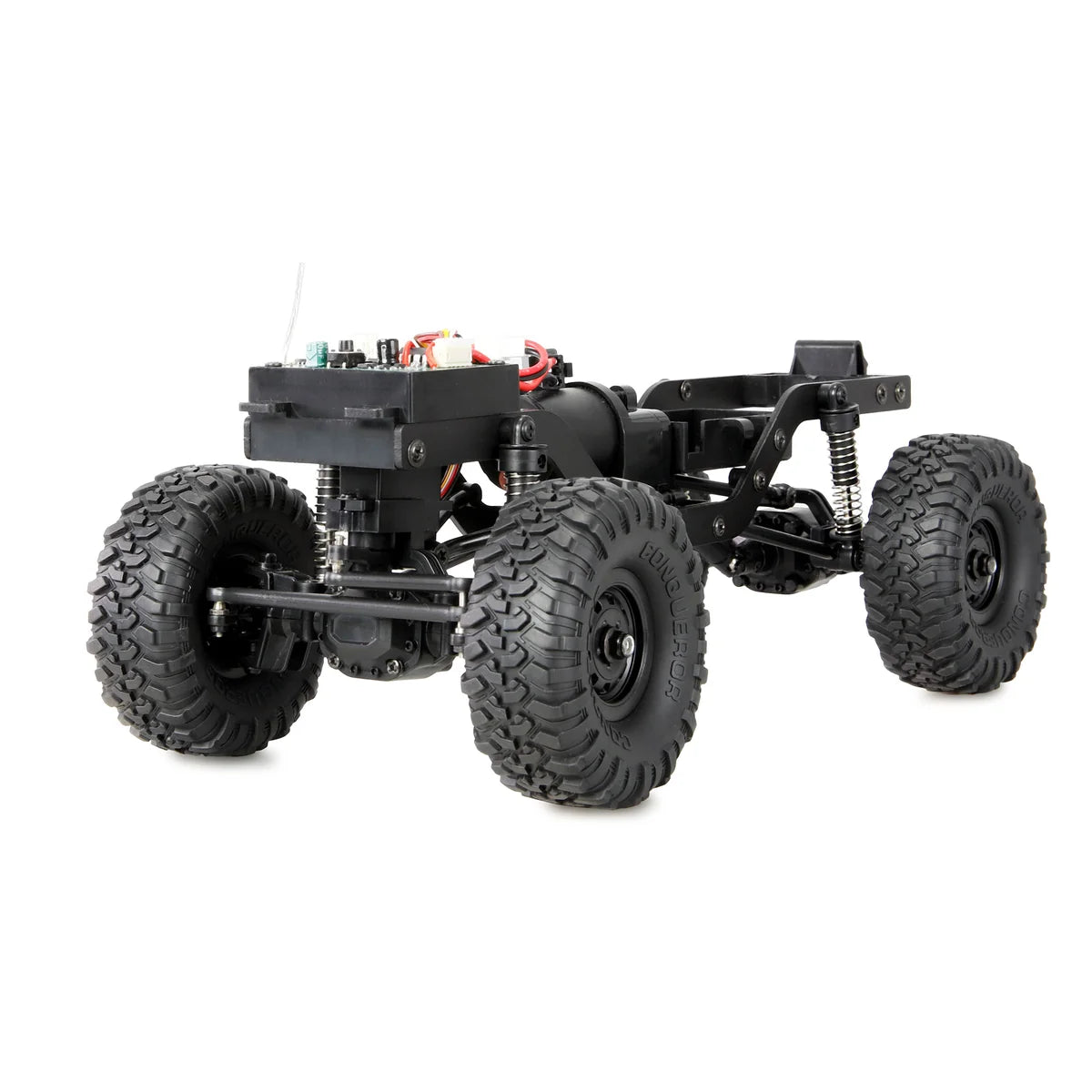 Amewi AMXRock Mini-Crosstrail Scale Crawler 4WD Rot 22721 im Maßstab 1:16 Crawler RTR – Draufsicht