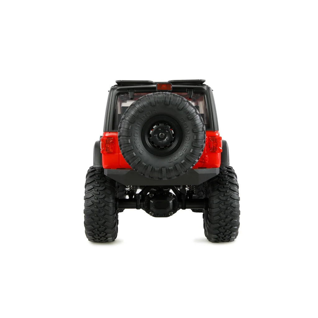 Amewi AMXRock Mini-Crosstrail Scale Crawler 4WD Rot 22721 im Maßstab 1:16 Crawler RTR – Rückansicht
