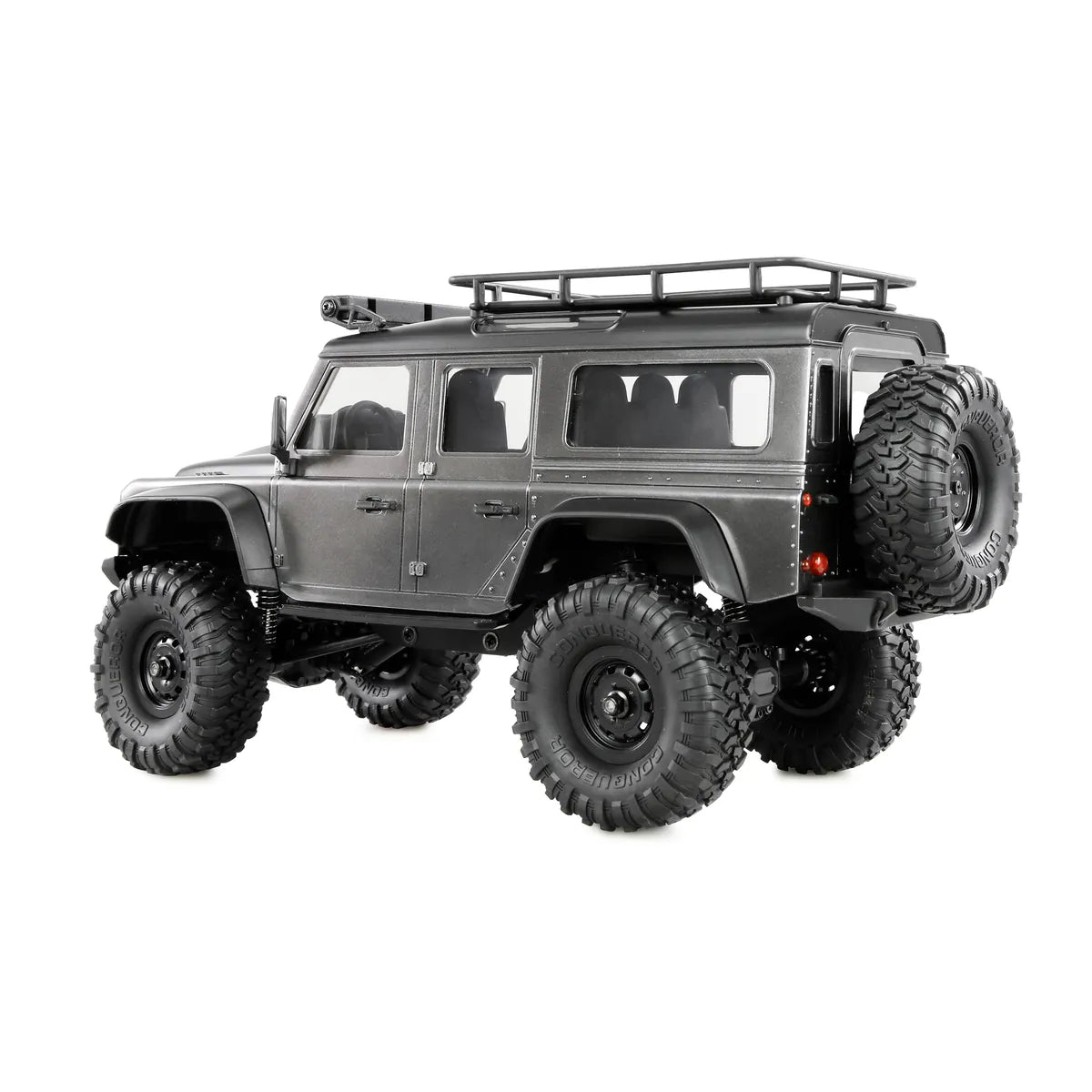 Amewi AMXRock Mini-D90 Scale Crawler 4WD Grau 22726 im Maßstab 1:16 Crawler RTR – Seitenansicht