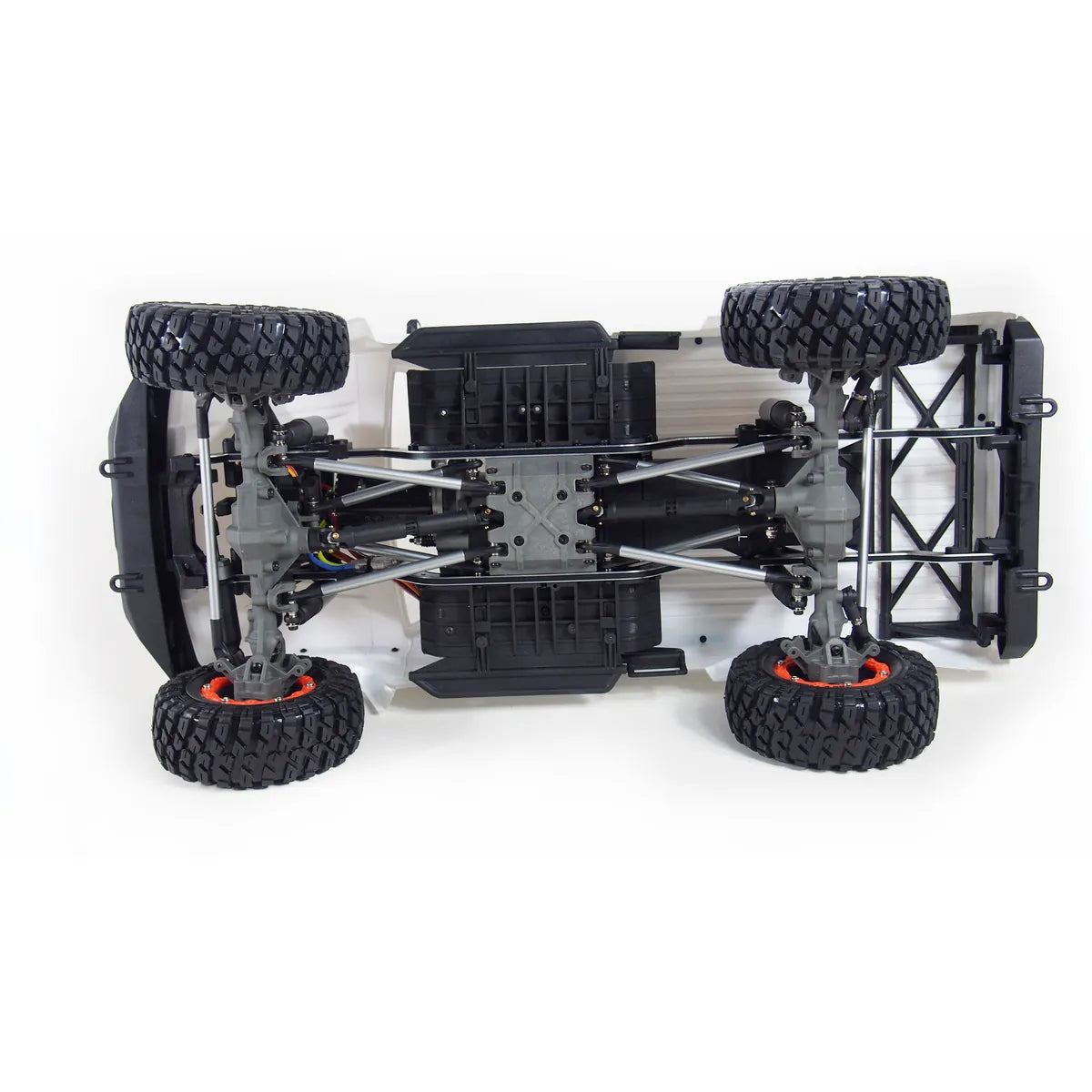 Amewi AMXRock RCX10B Scale Crawler Pick-up Weiß 22432 im Maßstab 1:10 Crawler RTR – Draufsicht