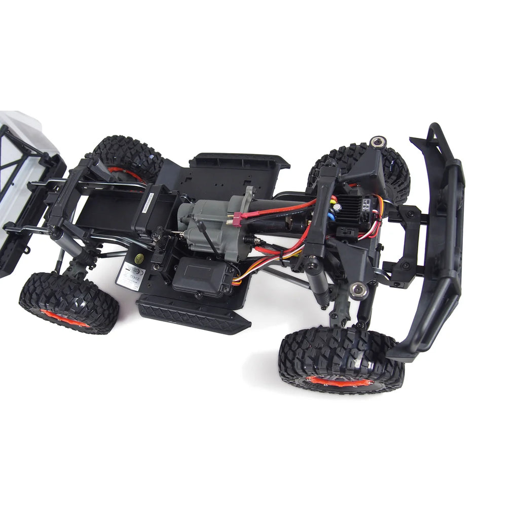 Amewi AMXRock RCX10B Scale Crawler Pick-up Weiß 22432 im Maßstab 1:10 Crawler RTR – Unteransicht