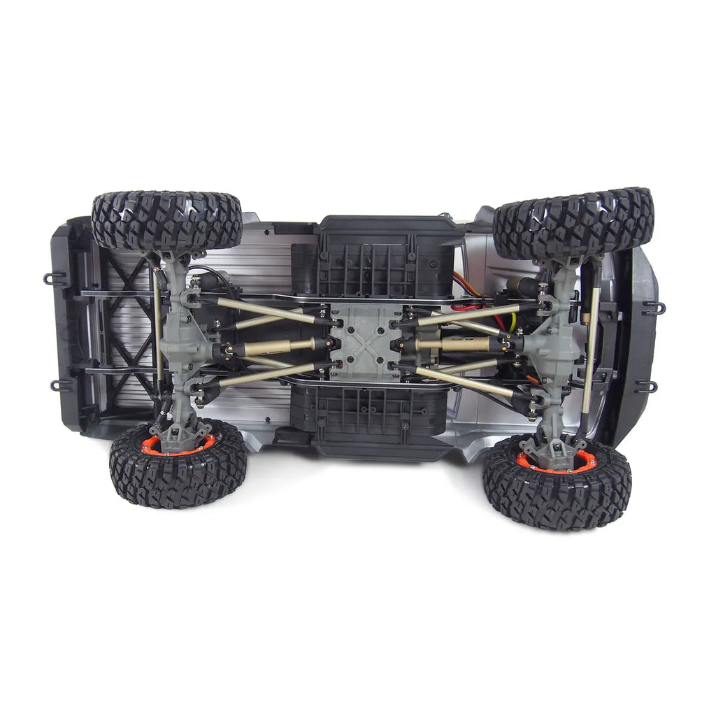 Amewi AMXRock RCX10P Scale Crawler Pick-up Grau 22435 im Maßstab 1:10 Crawler RTR – Draufsicht