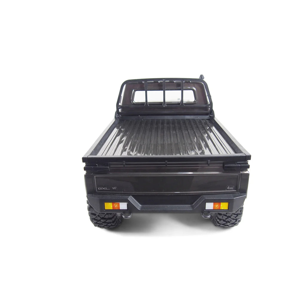 Amewi AMXRock RCX10P Scale Crawler Pick-up Grau 22435 im Maßstab 1:10 Crawler RTR – Rückansicht