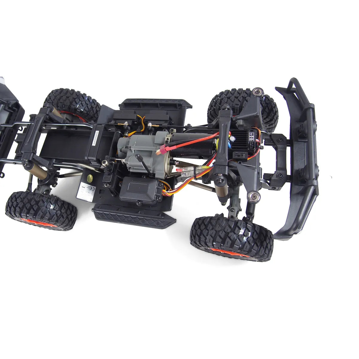 Amewi AMXRock RCX10P Scale Crawler Pick-up Grau 22435 im Maßstab 1:10 Crawler RTR – Unteransicht