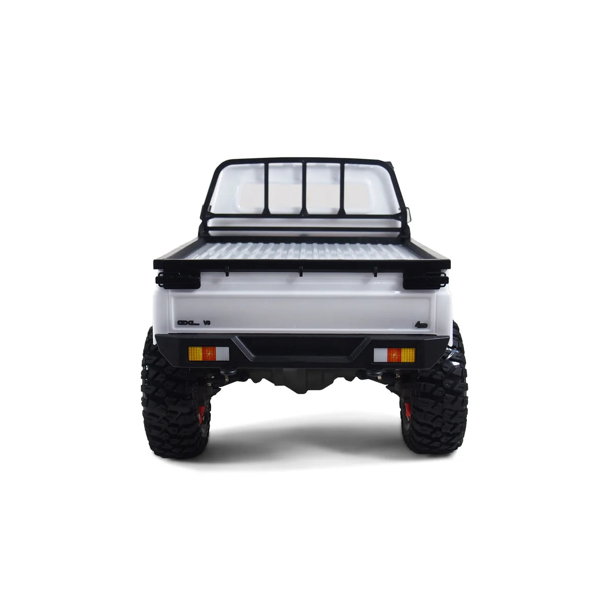 Amewi AMXRock RCX10P Scale Crawler Pick-up Weiß 22434 im Maßstab 1:10 Crawler RTR – Rückansicht