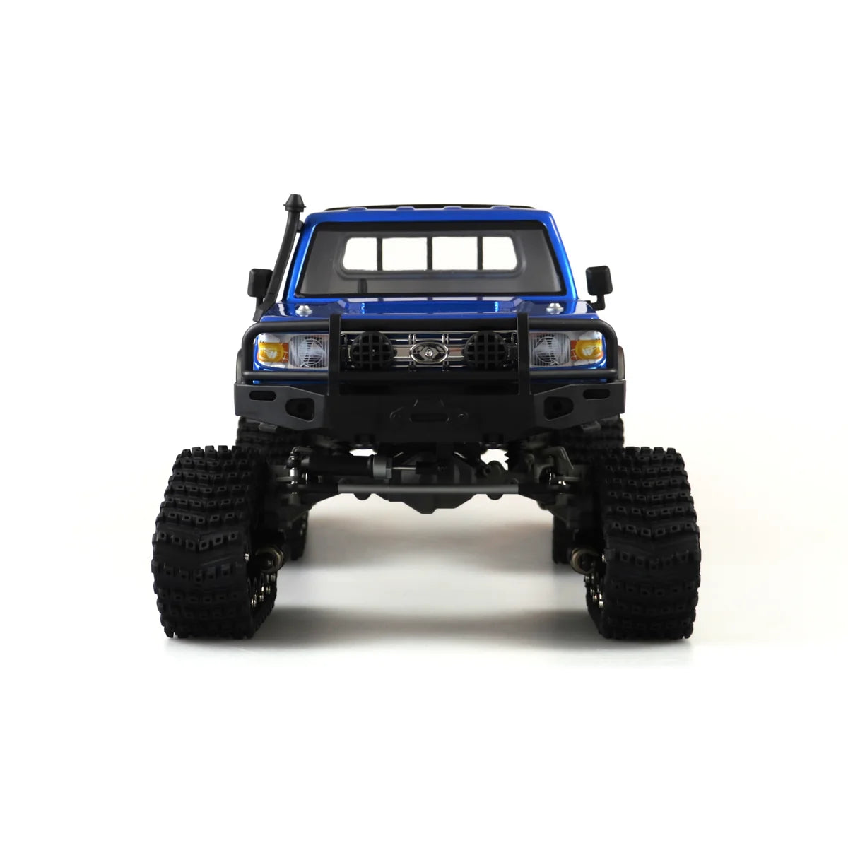 Amewi AMXRock RCX10TB Scale Crawler Pick-up blau 22458 im Maßstab 1:10 Crawler RTR – Frontansicht