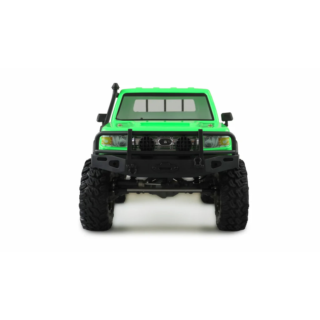 Amewi AMXRock RCX8B Scale Crawler Pick-up grün 22467 im Maßstab 1:8 Crawler RTR – Frontansicht