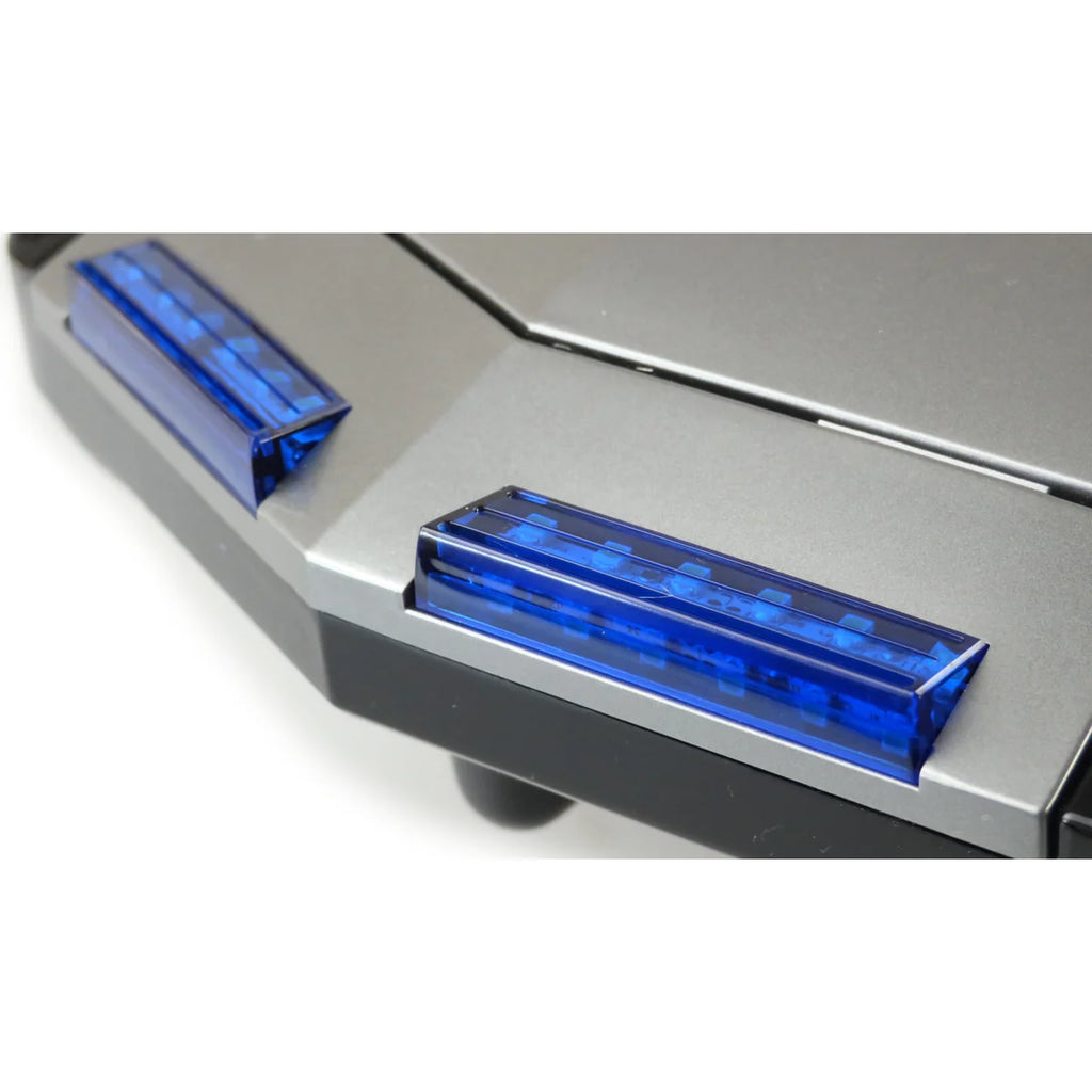 Amewi Baiting 500 V3 Futterboot 26080 Futterboot RTR – Detailansicht auf Karosserie blaue LED-Leuchten