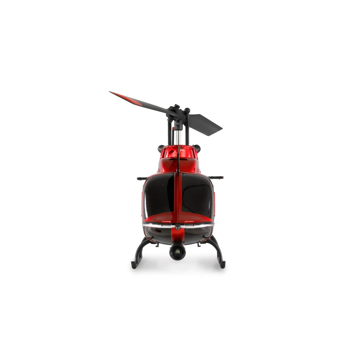 Amewi Bell 206 Jet Ranger CP-Helikopter 6-Kanal 6G 25342 Helikopter RTF – Draufsicht mit Rotorblättern und Landekufen