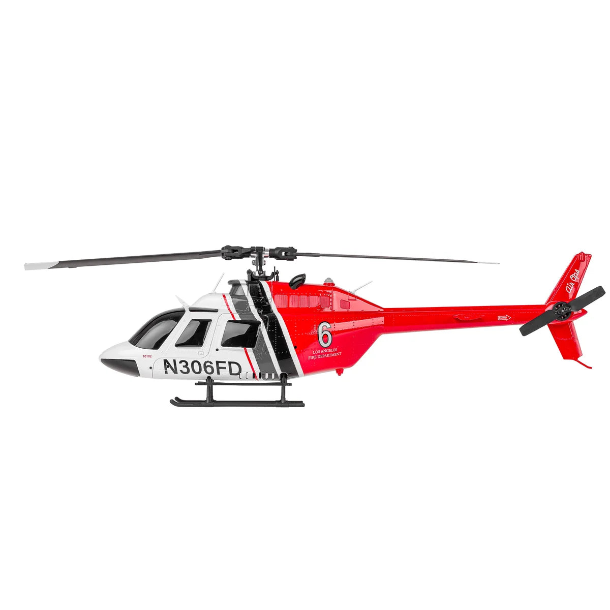 Amewi Bell 206 PRO brushless CP-Helikopter 6-Kanal 6G 25351 im Maßstab 1:34 Helikopter RTF – Seitenansicht