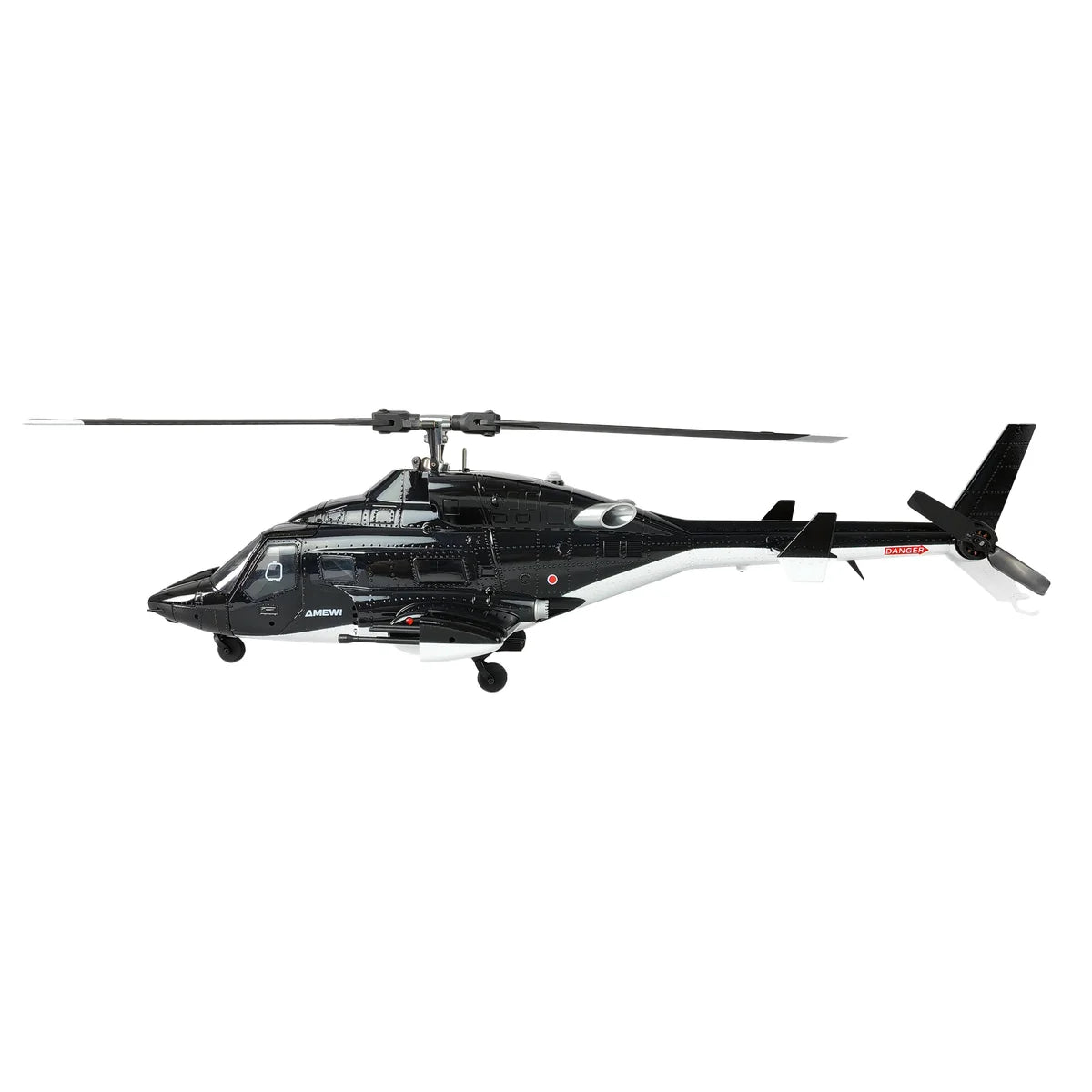 Amewi Bell 222 Airwolf Pro Helikopter 6-Kanal 3D/6G 25361 Helikopter RTF – Seitenansicht