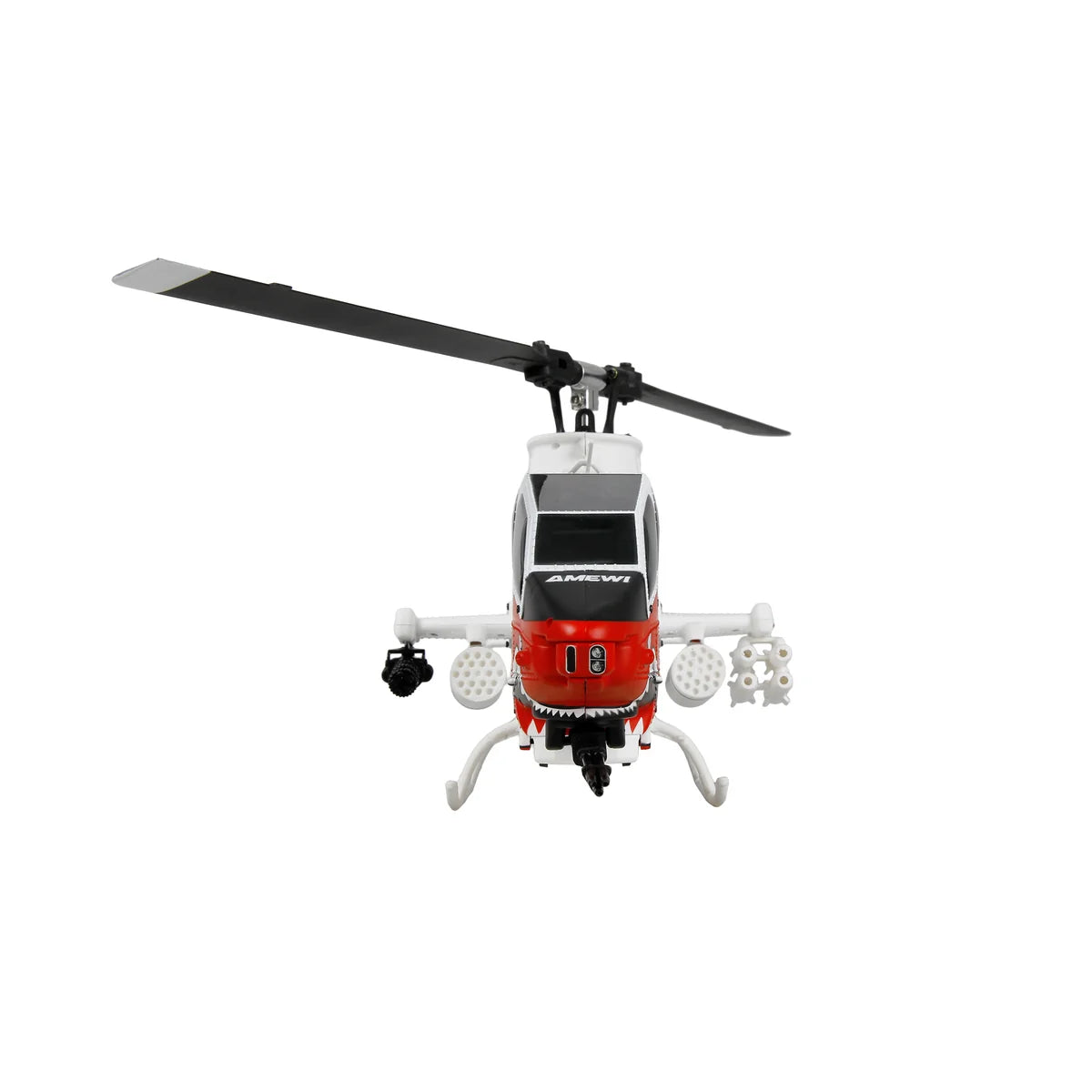 Amewi Bell AH-1 Arctic Cobra Helikopter 6-Kanal 3D/6G 25372 im Maßstab 1:34 Helikopter RTF – Draufsicht