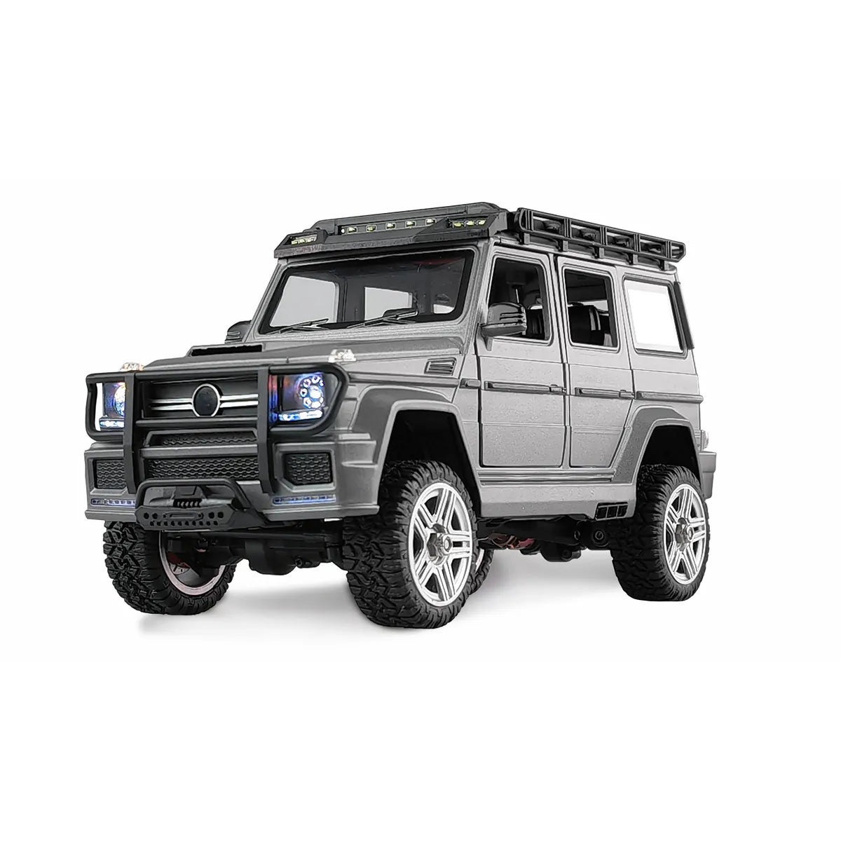 Amewi BRX24 Metall Scale Crawler 4WD Anthrazit 22662 im Maßstab 1:24 Crawler RTR – Frontansicht