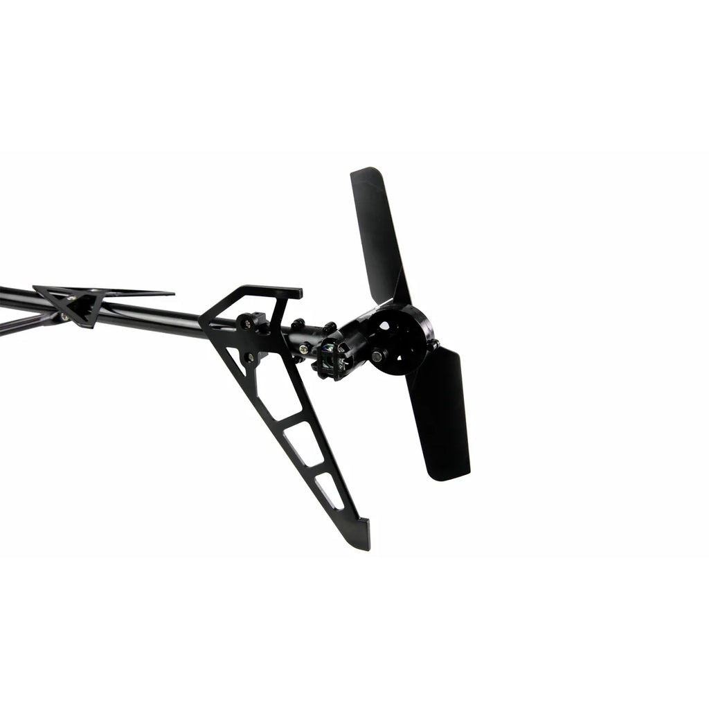 Amewi Buzzard Pro XL Helikopter V2 brushless 4-Kanal 25190 Helikopter RTF – Seitenansicht mit Rotorblättern und Landegestell