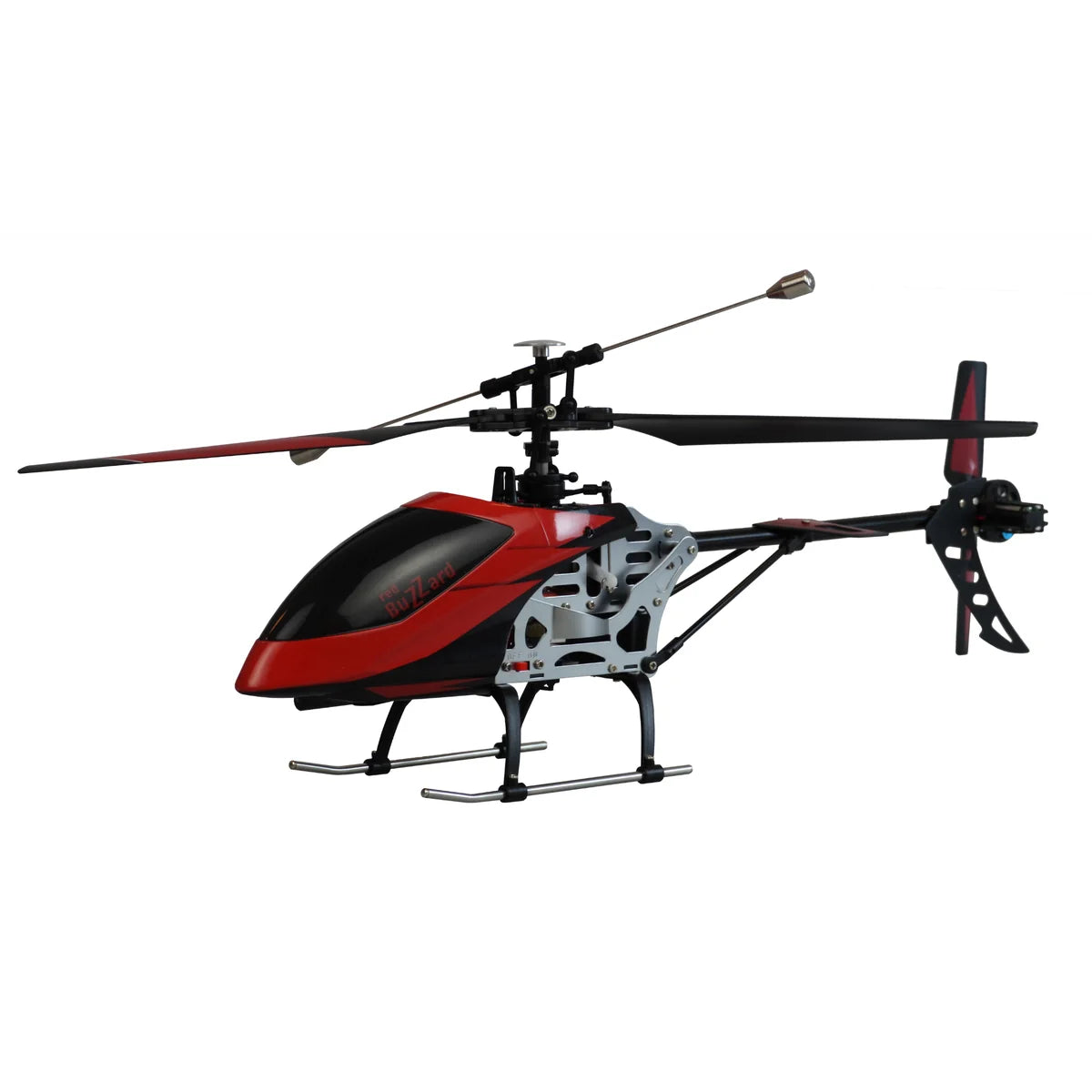 Amewi Buzzard V2 Single-Rotor-Helikopter 4-Kanal Rot 25316 Helikopter RTF – Seitenansicht