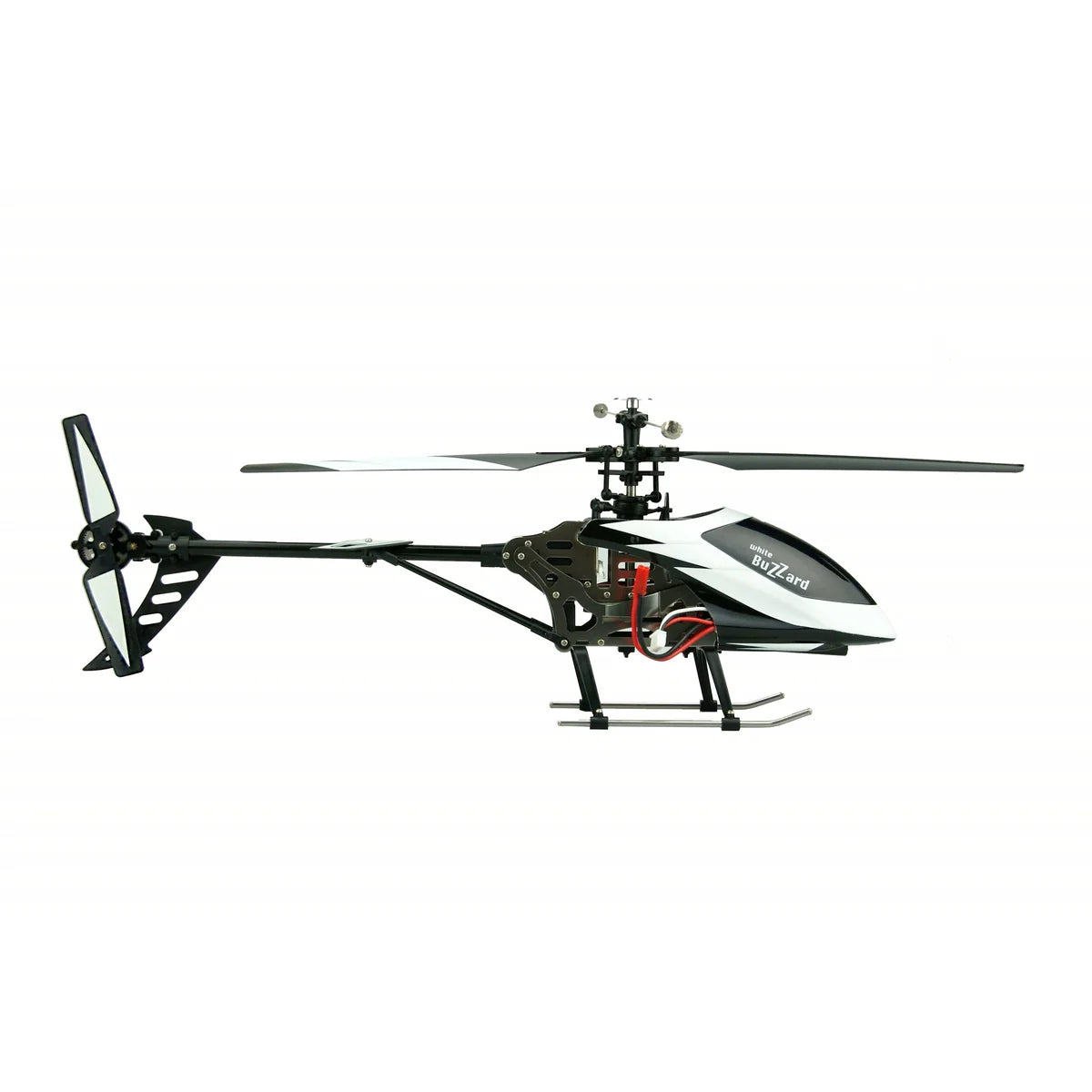 Amewi Buzzard V2 Single-Rotor-Helikopter 4-Kanal Weiß 25317 Helikopter RTF – Seitenansicht