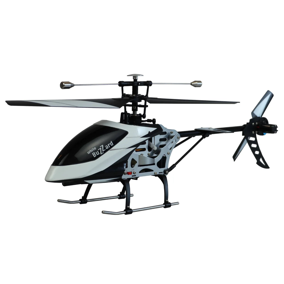 Amewi Buzzard V2 Single-Rotor-Helikopter 4-Kanal Weiß 25317 Helikopter RTF – Seitenansicht