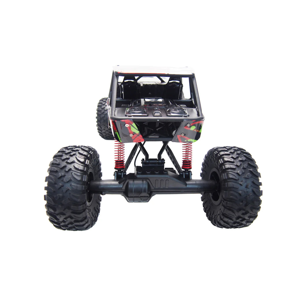 Amewi Crazy Rock Crawler 4WD Rot 22216 im Maßstab 1:10 Crawler RTR – Unteransicht