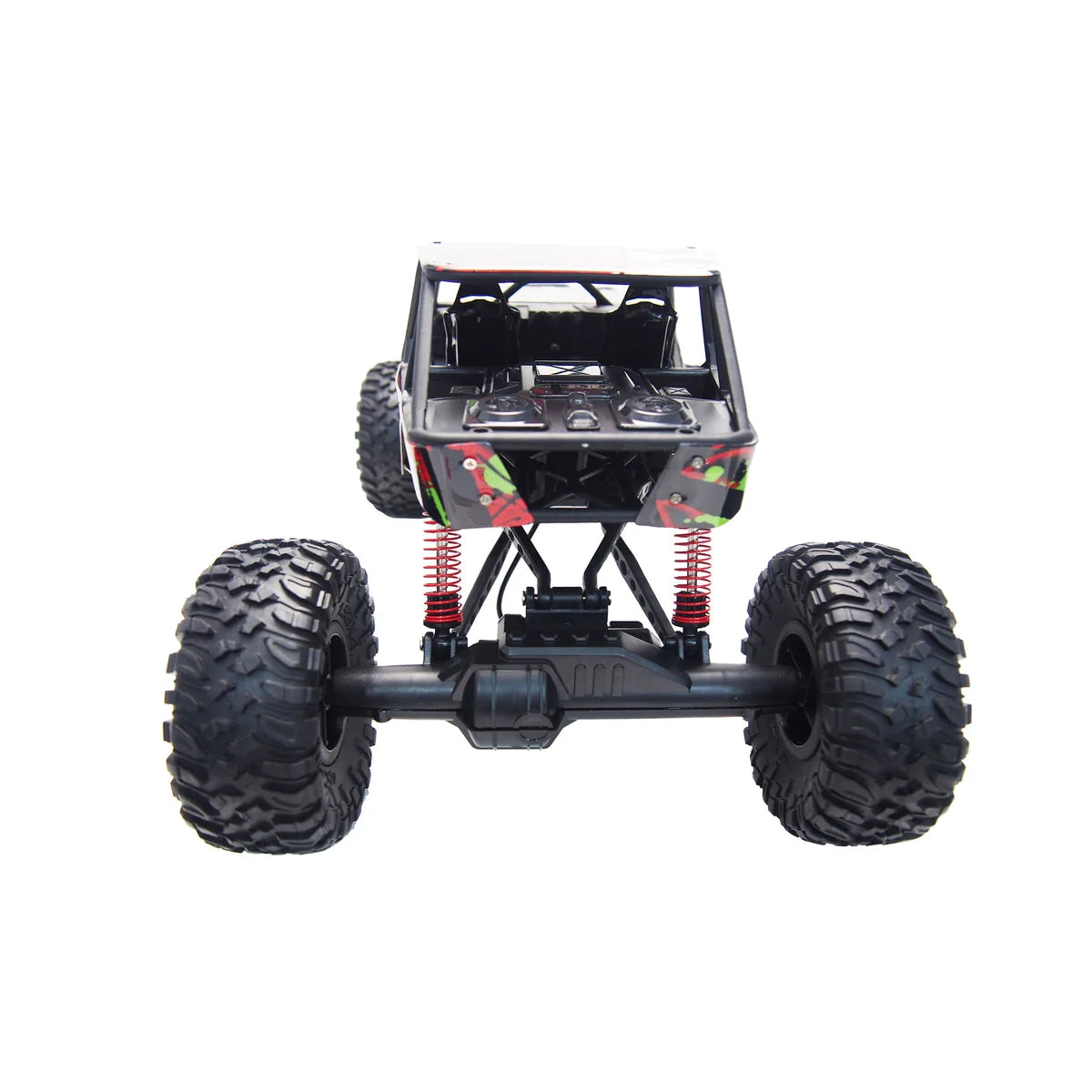 Amewi Crazy Rock Crawler 4WD Rot 22216 im Maßstab 1:10 Crawler RTR – Unteransicht